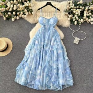 Robe strass bleu ????